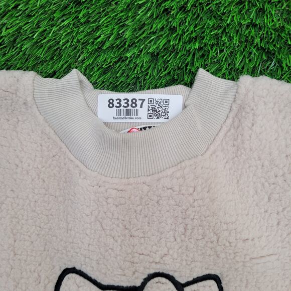 Sanrio Hello-Kitty Fuzzy BOA Sweater Womens Large 24x25 Baggy - Picture 9 of 13